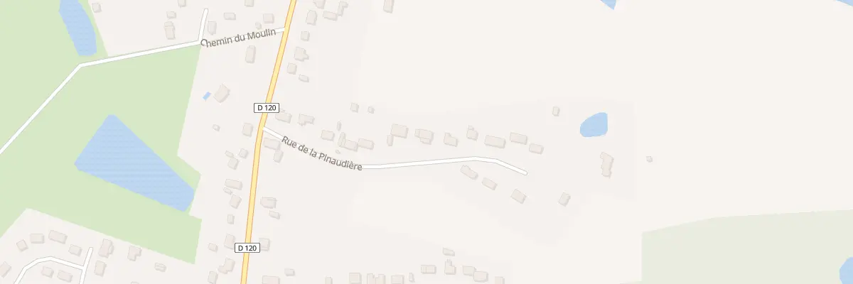 Plan du 13 Rue de la Pinaudiere à Viglain