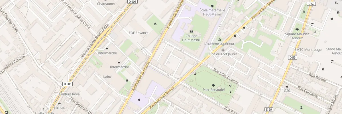 Plan du 118 Av Jean Jaurès à Montrouge