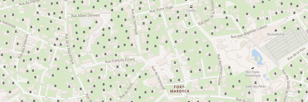 Plan du 44 Rue de l’Amiraute Fort Mardyck à Dunkerque