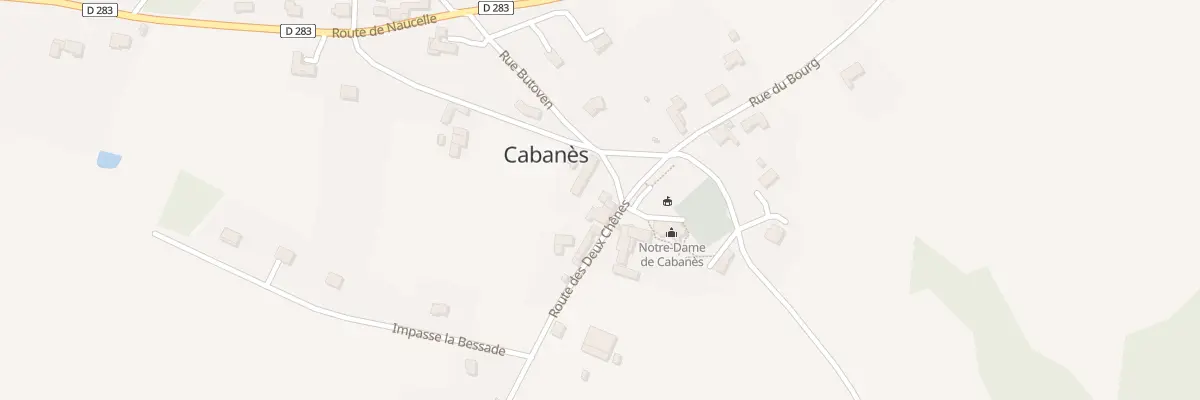 Plan du 5011 Cabanes à Cabanès