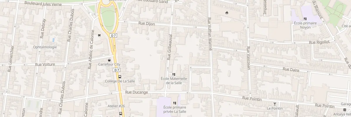 Plan du 17 Rue Gribeauval à Amiens