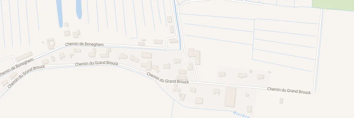 Plan du 25 Che du Grand Brouck à Clairmarais