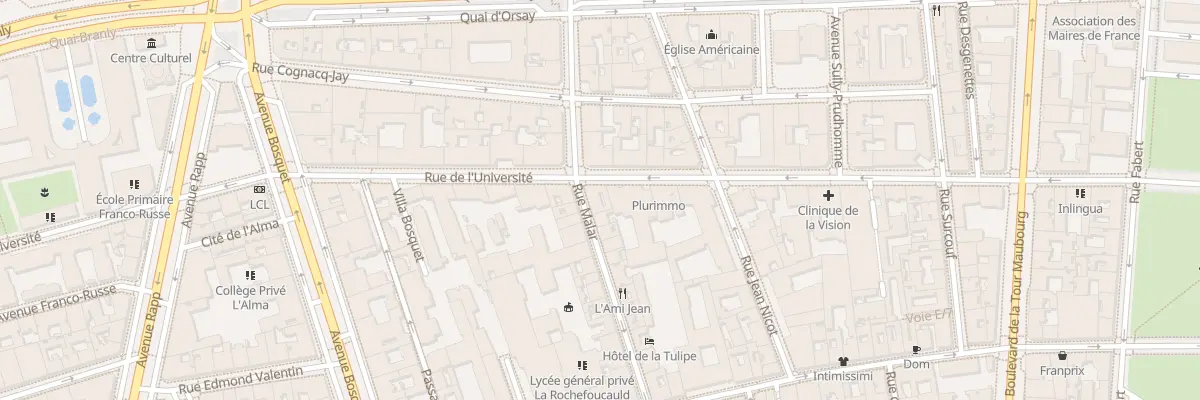 Plan du 149 Rue de l’Université à Paris 7e Arrondissement