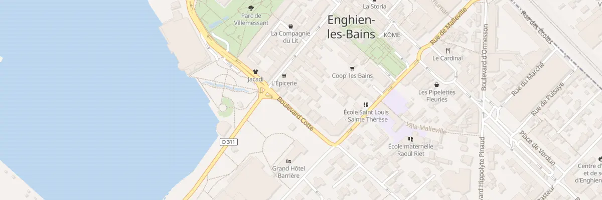 Plan du 1B Bd Cotte à Enghien-les-Bains