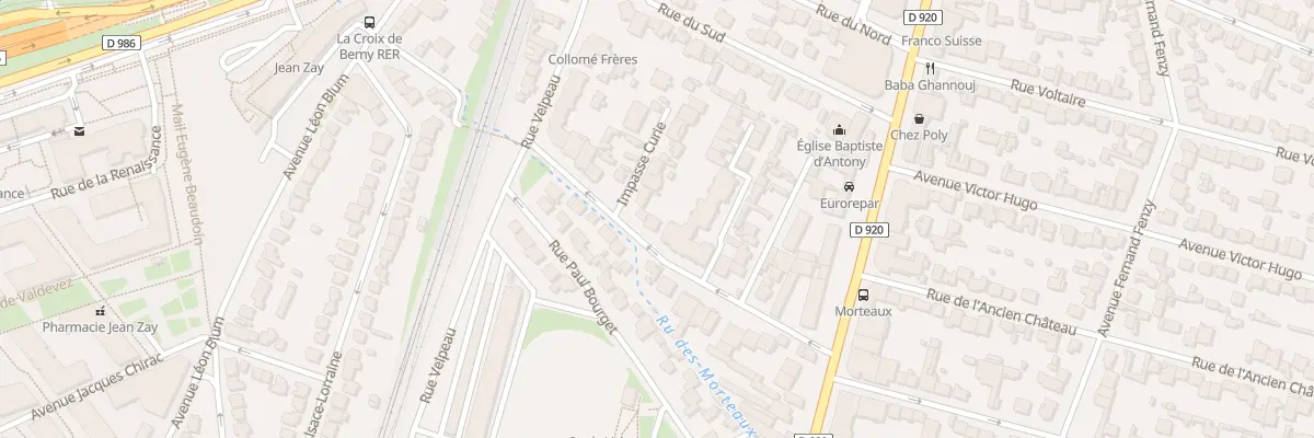 Plan du 18 Rue des Morteaux à Antony