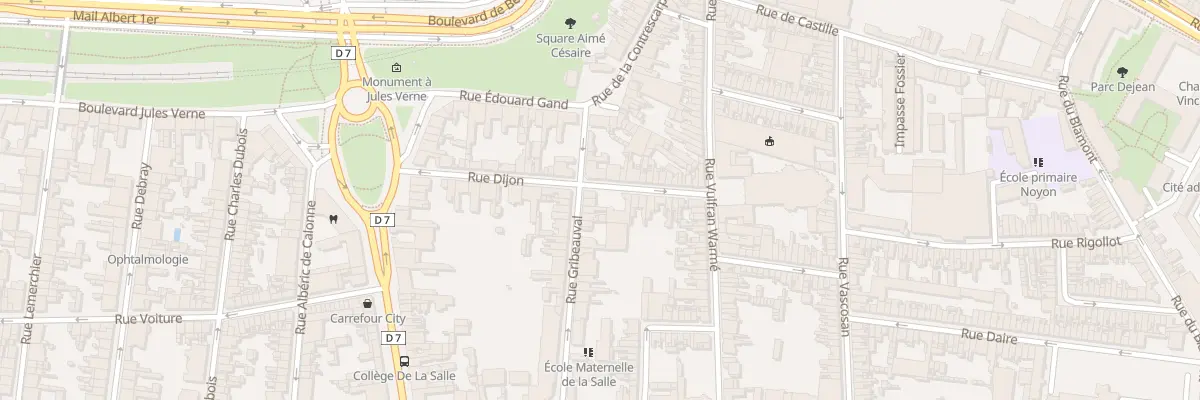 Plan du 22 Rue Dijon à Amiens