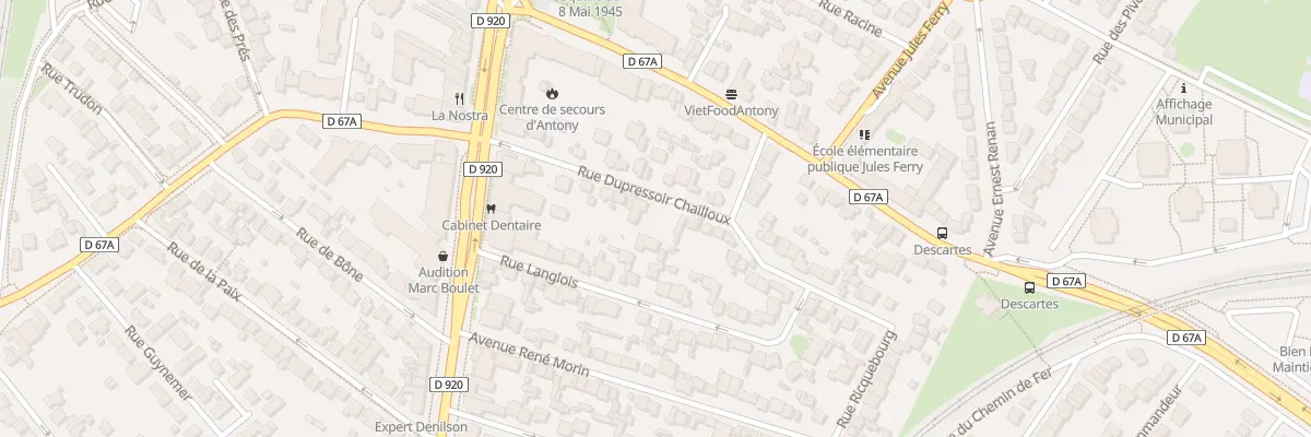 Plan du 18 Rue Dupressoir Chailloux à Antony