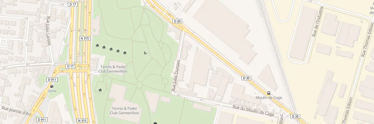 Plan du 14 Rue Jules Dumien à Gennevilliers
