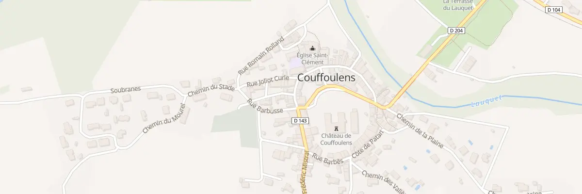 Plan du 8 Le Village à Couffoulens