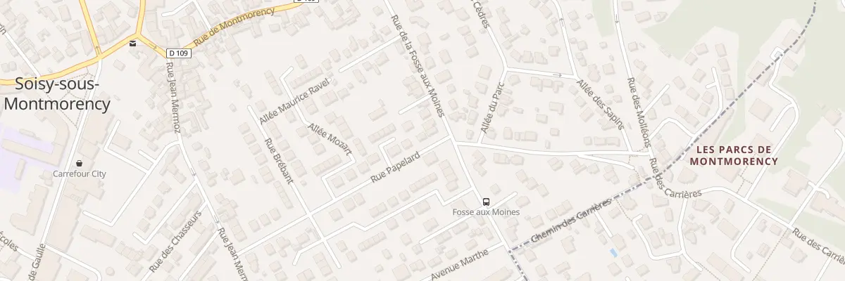 Plan du 25 Rue Papelard à Soisy-sous-Montmorency