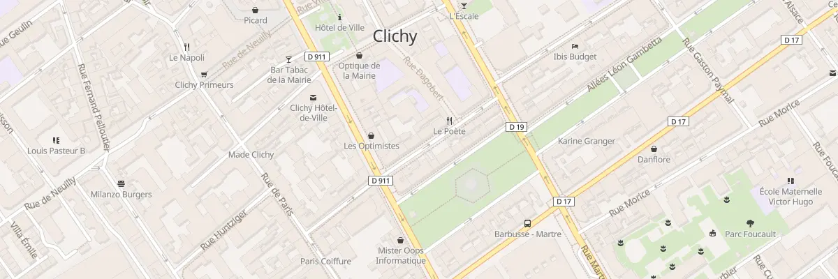 Plan du 15 Rue Victor Méric à Clichy