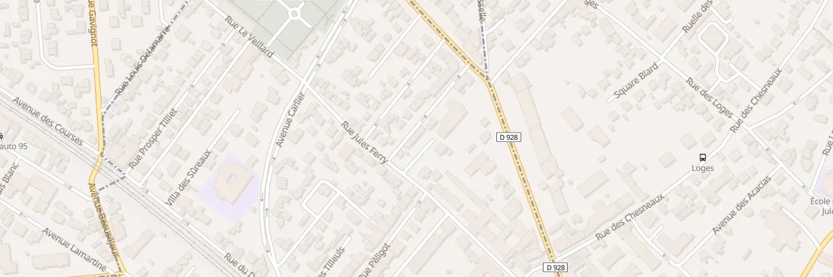 Plan du 6 Rue Alphonse Haussaire à Enghien-les-Bains