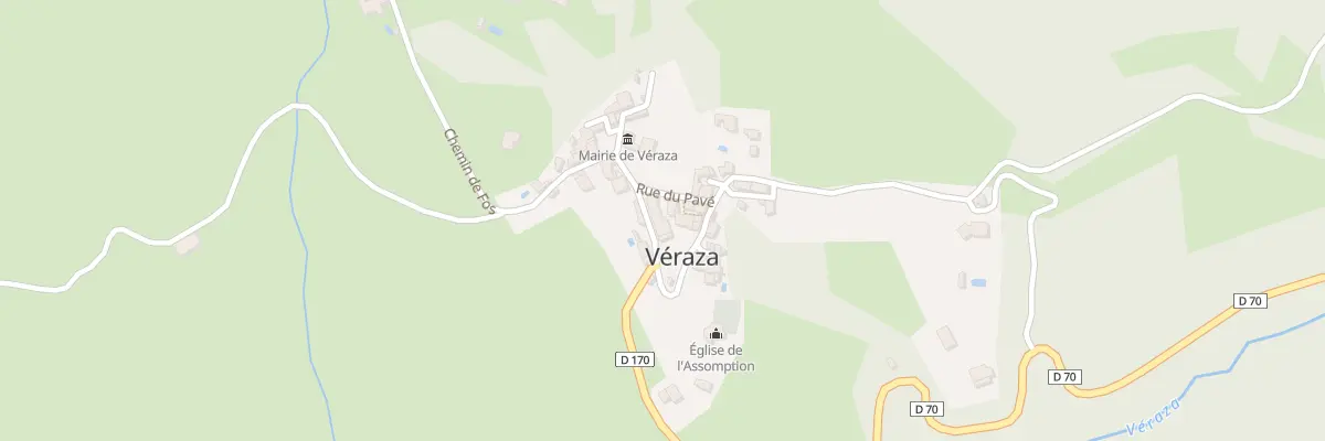 Plan du 14 Le Village à Véraza