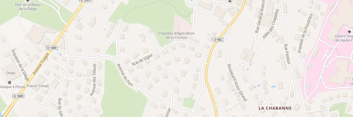 Plan du 9 Rue du Geai de Bois à Ussel