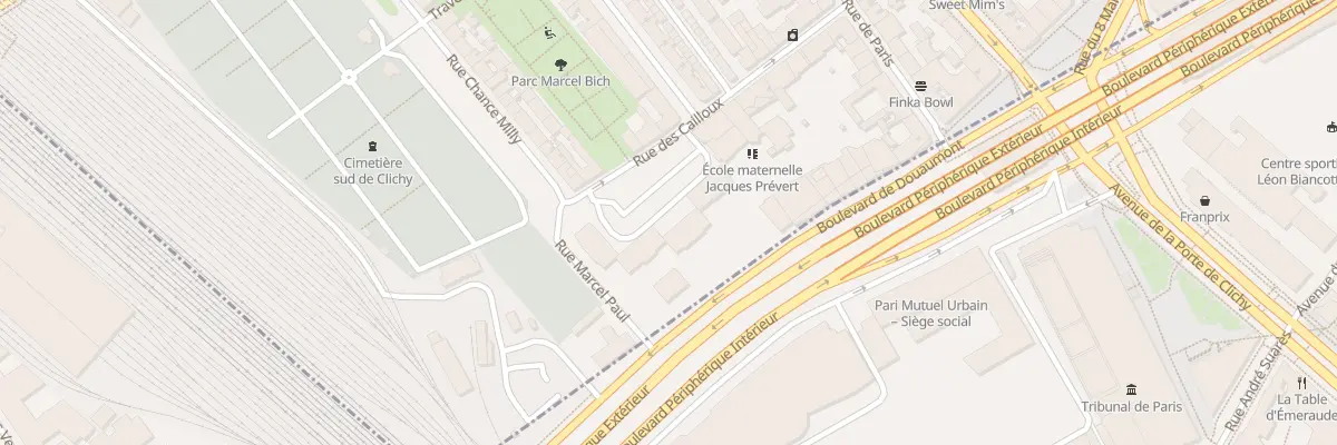Plan du 8 Rue des Cailloux à Clichy
