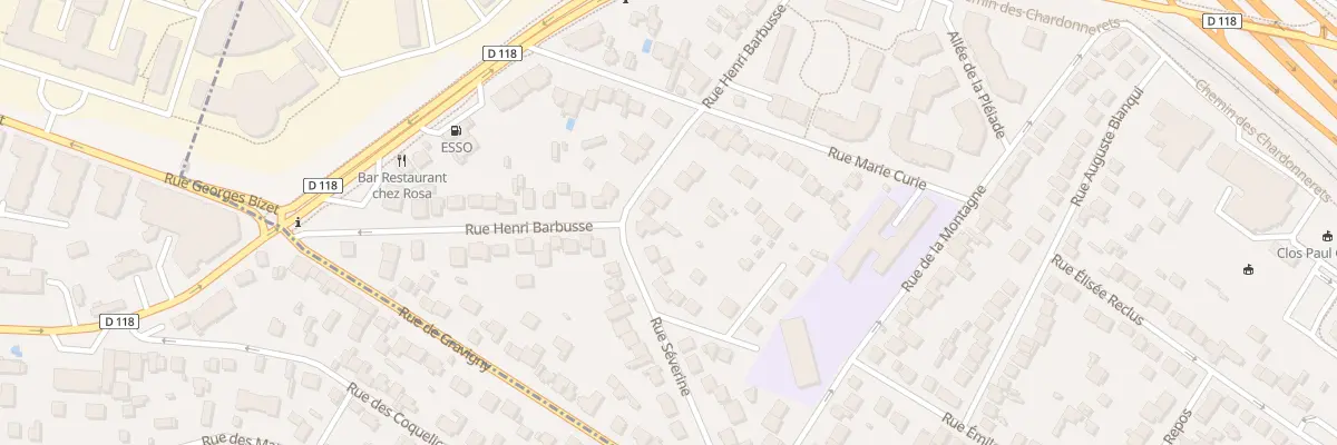 Plan du 28 Rue Henri Barbusse à Chilly-Mazarin
