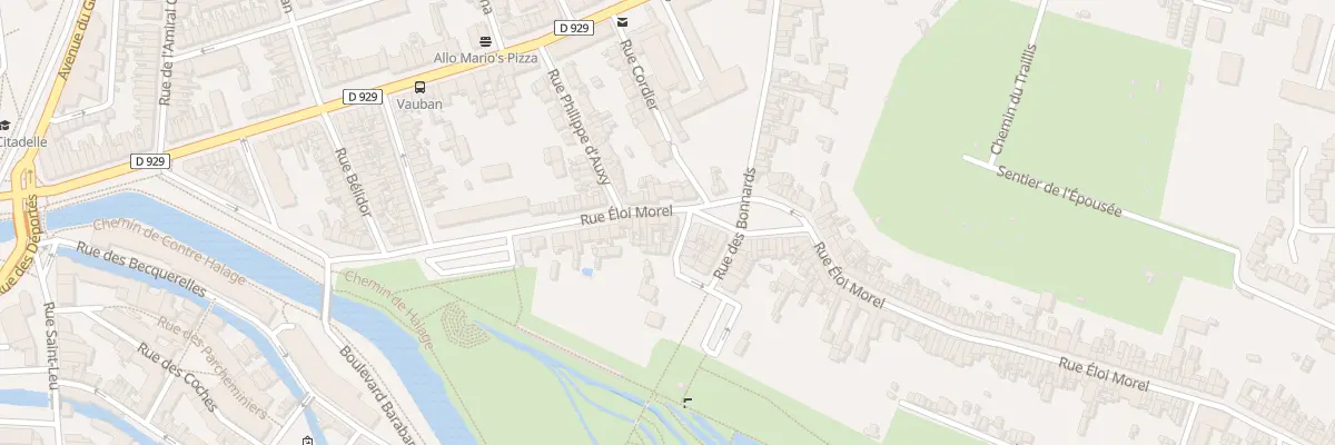 Plan du 76 Rue Eloi Morel à Amiens