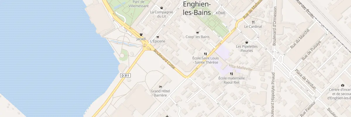 Plan du 3 Bd Cotte à Enghien-les-Bains