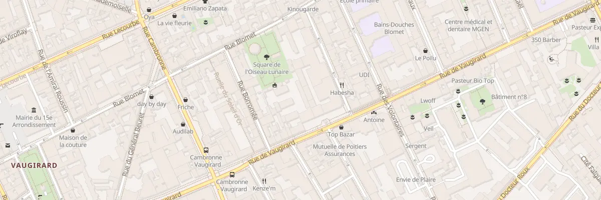 Plan du 210 Rue de Vaugirard à Paris 15e Arrondissement