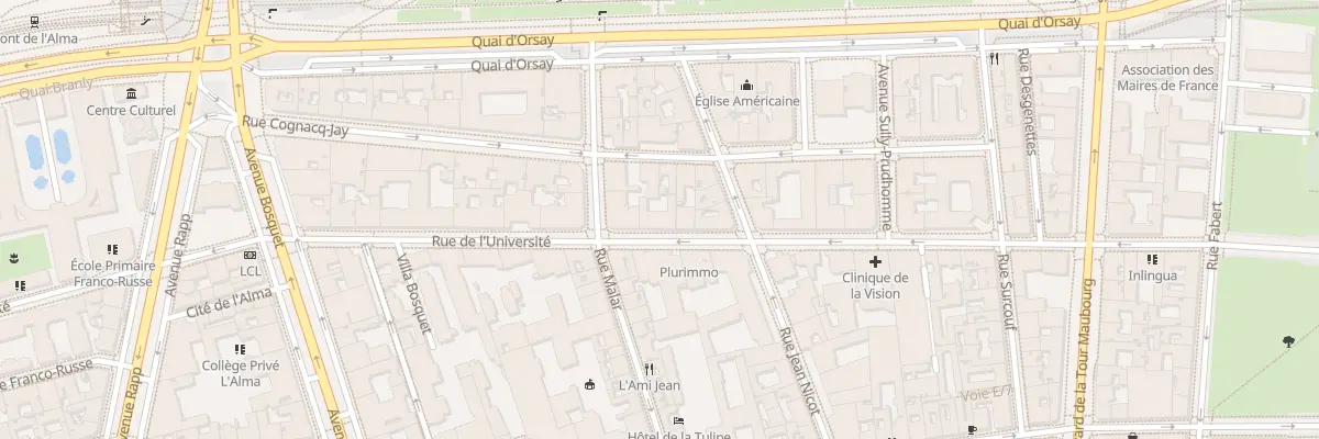 Plan du 164 Rue de l’Université à Paris 7e Arrondissement