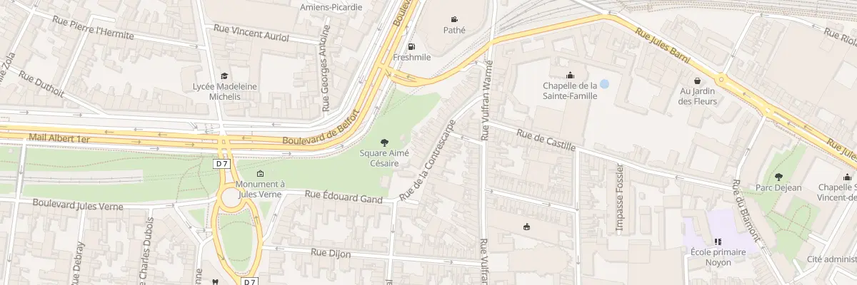 Plan du 30 Rue de la Contrescarpe à Amiens