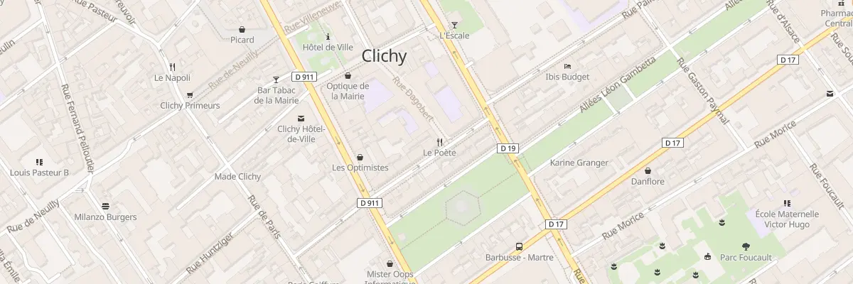 Plan du 17 Rue Victor Méric à Clichy