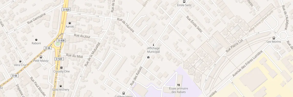 Plan du 168 Rue des Rabats à Antony
