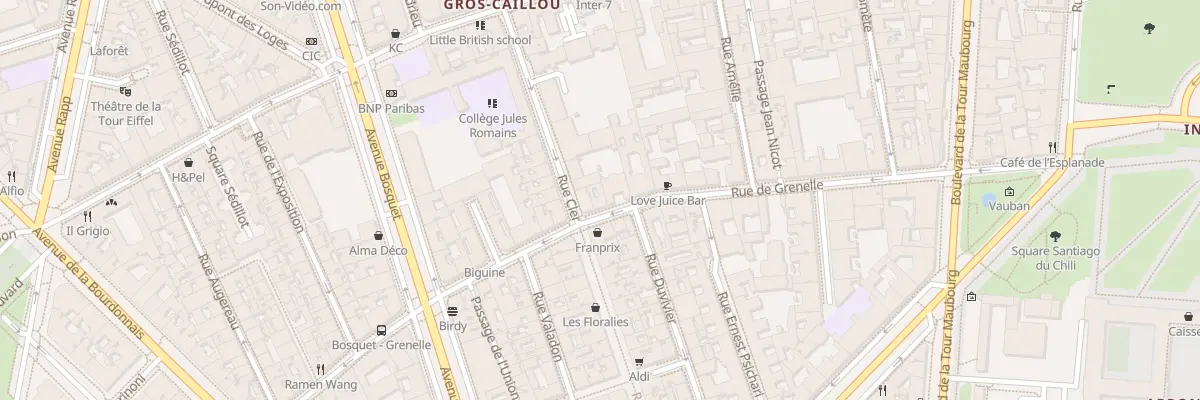 Plan du 184 Rue de Grenelle à Paris 7e Arrondissement