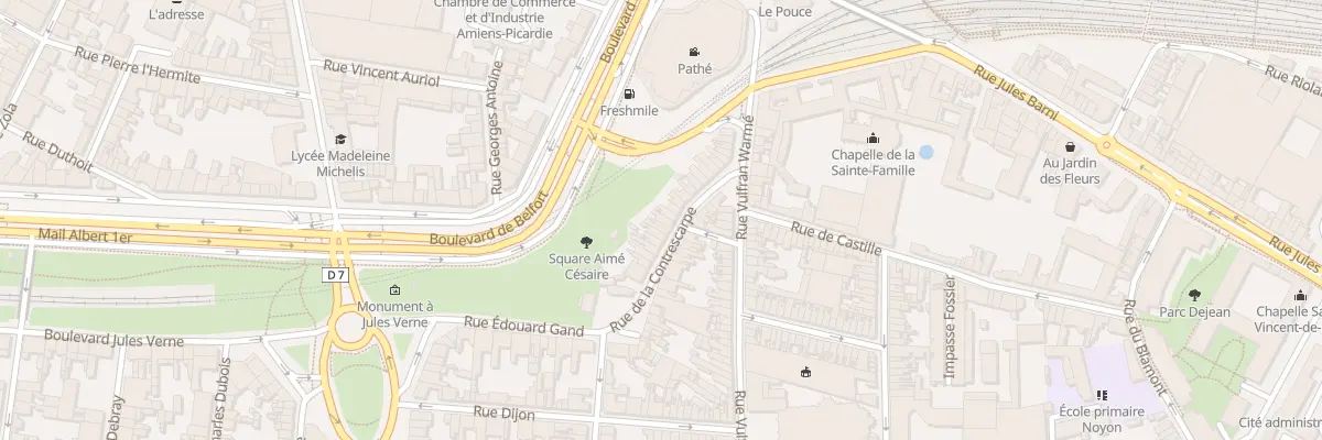 Plan du 24 Rue de la Contrescarpe à Amiens