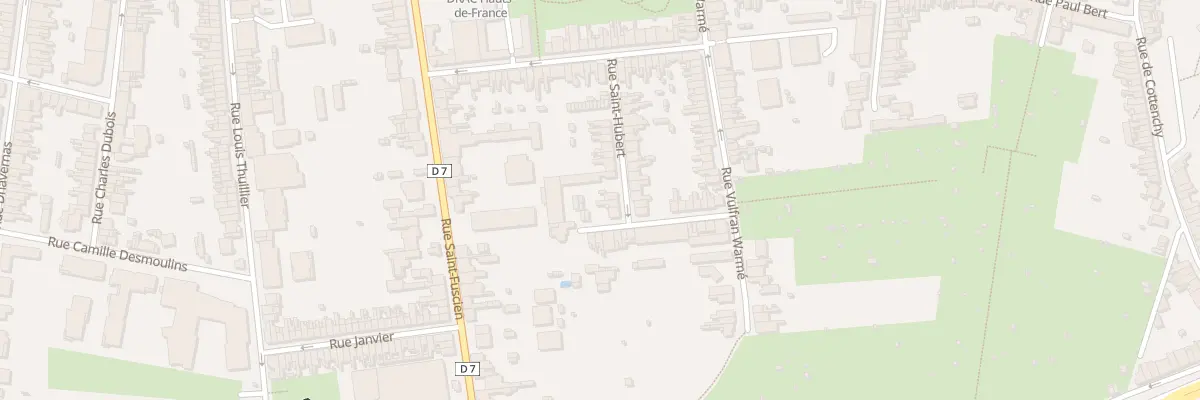 Plan du 28 Rue Saint-Hubert à Amiens