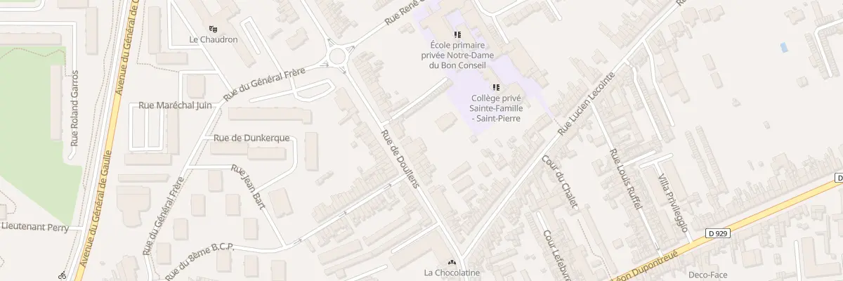 Plan du 80 Rue de Doullens à Amiens
