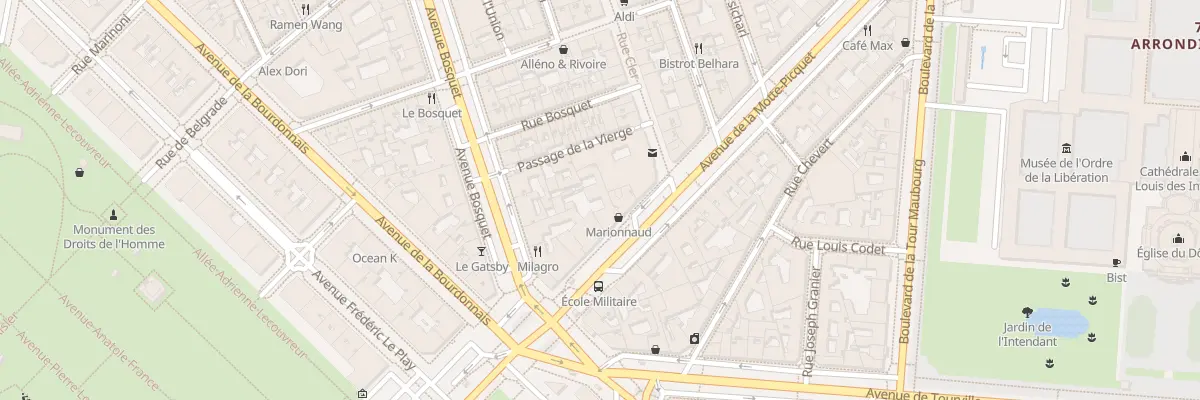 Plan du 36 Av de la Motte-Picquet à Paris 7e Arrondissement