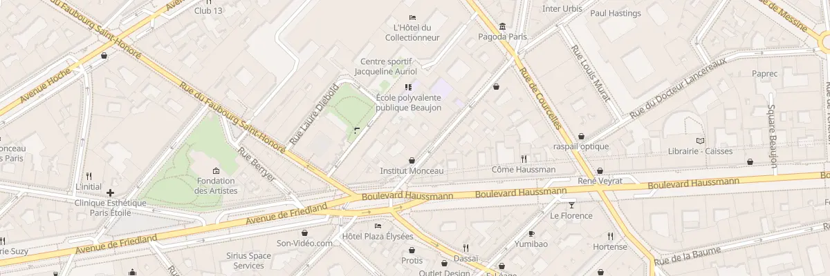 Plan du 7B Rue de Monceau à Paris 8e Arrondissement