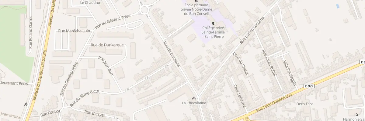 Plan du 64 Rue de Doullens à Amiens