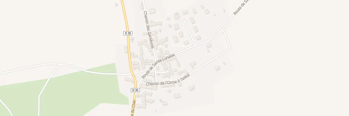 Plan du 13 Rte de Sainte Lunaise à Corquoy