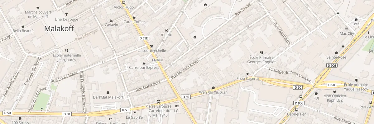 Plan du 29B Rue Vincent Moris à Malakoff
