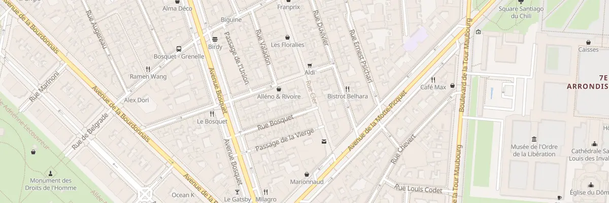 Plan du 44 Rue Cler à Paris 7e Arrondissement