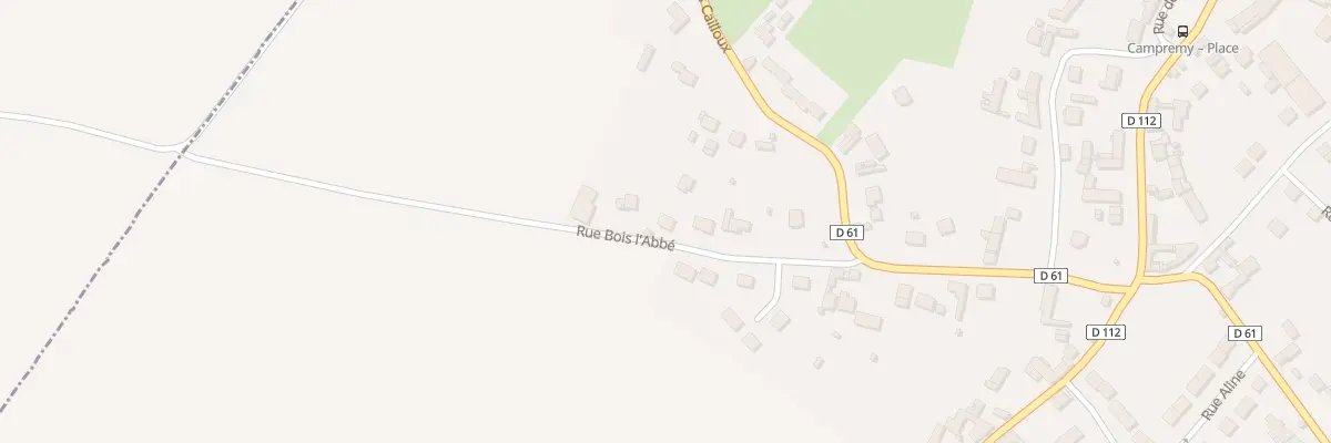 Plan du 6 Rue Bois l’Abbe à Campremy