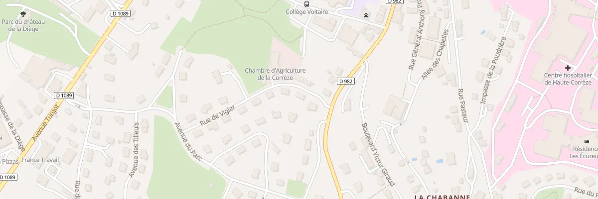 Plan du 3 Rue de Vigier à Ussel