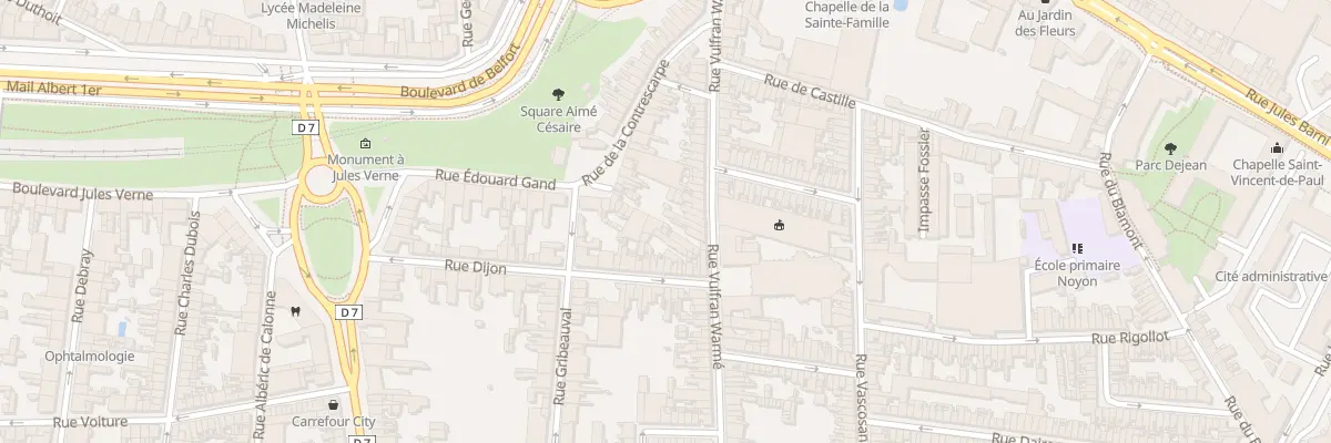 Plan du 52 Rue Vulfran Warmé à Amiens