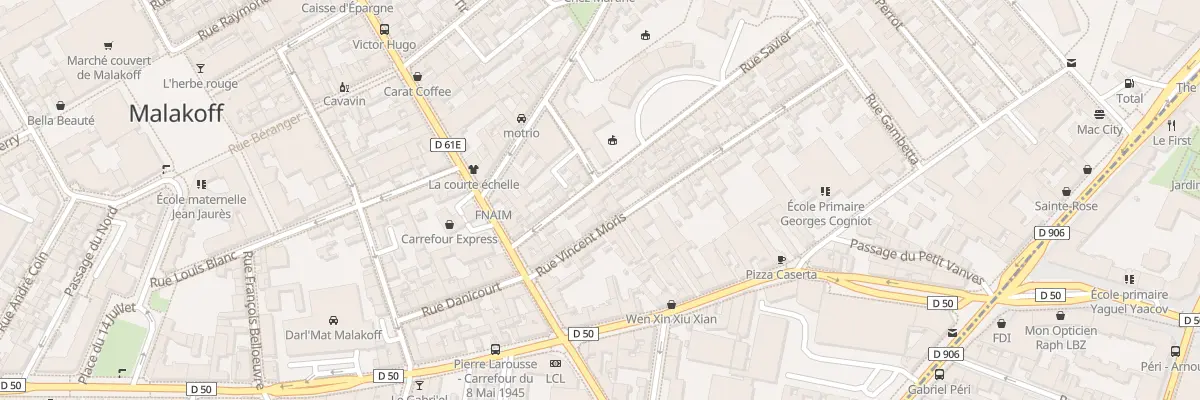Plan du 33 Rue Vincent Moris à Malakoff