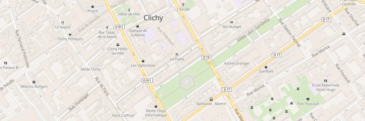 Plan du 28 Rue Victor Méric à Clichy