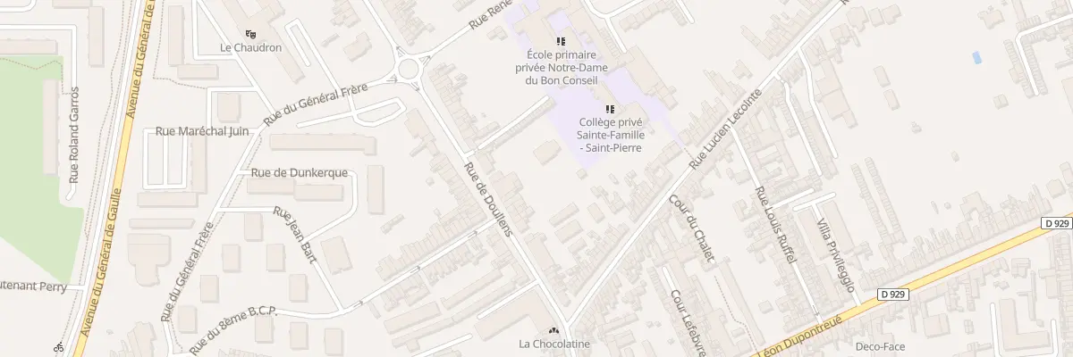 Plan du 72 Rue de Doullens à Amiens