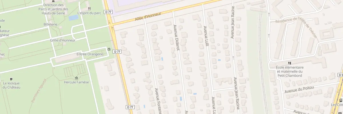 Plan du 12 Av Diderot à Sceaux
