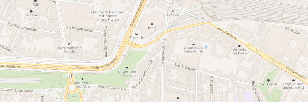 Plan du 8 Rue de la Contrescarpe à Amiens