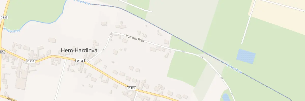 Plan du 228 Rue des Prés à Hem-Hardinval