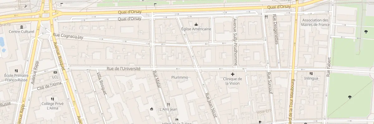 Plan du 8T Rue Jean Nicot à Paris 7e Arrondissement