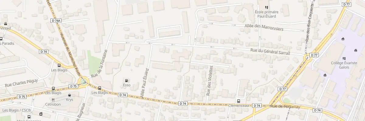 Plan du 47 Rue du Général Sarrail à Bagneux