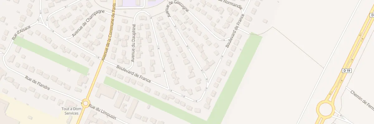 Plan du 7 Av de Gascogne à Brétigny-sur-Orge