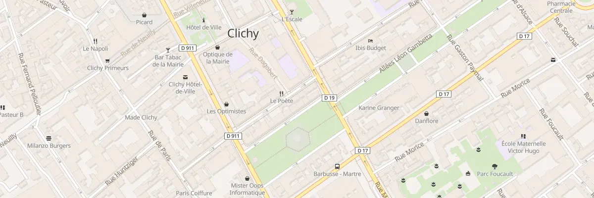 Plan du 30 Rue Victor Méric à Clichy